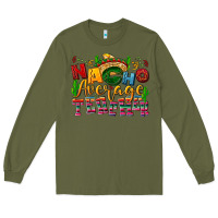 Army Green Nacho average Teacher Long Sleeve Tee - NancyCooperArtShop