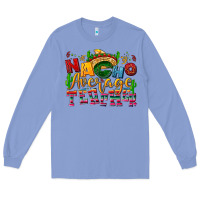 Colony Blue Nacho average Teacher Long Sleeve Tee - NancyCooperArtShop