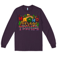 Plum Nacho average Teacher Long Sleeve Tee - NancyCooperArtShop