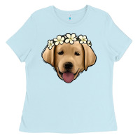 Baby Blue Labrador Ladies Tee - Jasminsmagicworld
