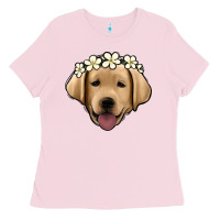 Bubblegum Pink Labrador Ladies Tee - Jasminsmagicworld