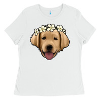 White Labrador Ladies Tee - Jasminsmagicworld