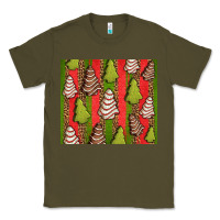 Army Green Christmas cakes leopard Classic Tee - Jasminsmagicworld