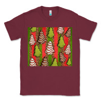 Burgundy Christmas cakes leopard Classic Tee - Jasminsmagicworld