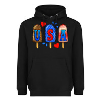 Black usa popsicles Heavyweight Hoodie - BundleAndBundleShop