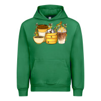 Emerald Bee Honey Coffee Cups Urban Hoodie - Artiststas