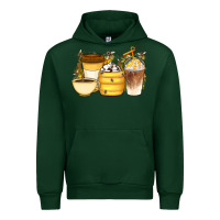 Forest Green Bee Honey Coffee Cups Urban Hoodie - Artiststas
