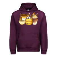 Mauve Wine Bee Honey Coffee Cups Urban Hoodie - Artiststas