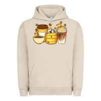 Pigment French Oak Bee Honey Coffee Cups Urban Hoodie - Artiststas