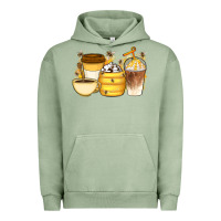 Pigment Oil Green Bee Honey Coffee Cups Urban Hoodie - Artiststas