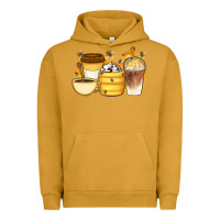 Pigment Peanut Butter Bee Honey Coffee Cups Urban Hoodie - Artiststas