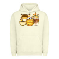 Pigment Pistachio Bee Honey Coffee Cups Urban Hoodie - Artiststas