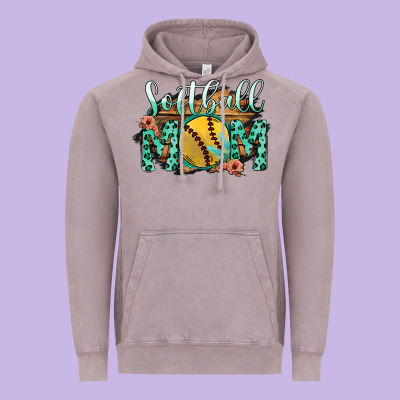 Softball Mom Vintage Hoodie Designed By Bettercallsaul