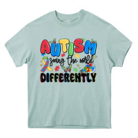 Autism Seeing The World Differently Heavy Core Tee | Teevron