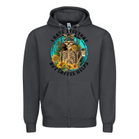 Smoke I Hate Everyone But Coffee Helps Zipper Hoodie - FaDigitalArtStudio