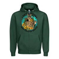 Sports Green I Hate Everyone But Coffee Helps Zipper Hoodie - FaDigitalArtStudio
