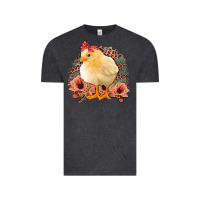 Vintage Black Chick with Flowers Leopard Background Vintage Tee - Bettercallsaul