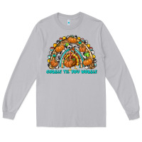 Moon Dust Gobble Til You Wobble with Rainbow Long Sleeve Tee - texasbilliewilder