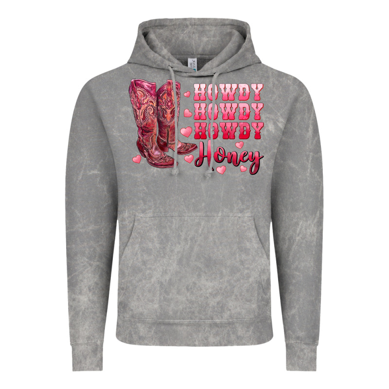 Howdy Howdy Howdy Honey With Cowgirl Boots Vintage Hoodie by RanaPortraitStore | Teevron