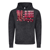 Vintage Black howdy howdy howdy honey with cowgirl boots Vintage Hoodie - RanaPortraitStore