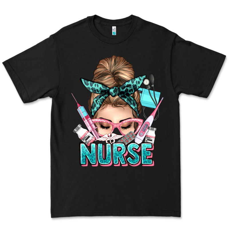 Nurse Life Messy Bun Premium Tee by NancyCooperArtShop | Teevron