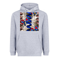 Heather Grey usa balloons seamless pattern Heavyweight Hoodie - BundleAndBundleShop