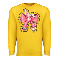 Lemon easter bunny pencil bow Premium Sweatshirt - CowhideDigitalArt