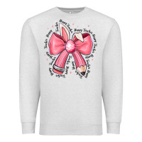 Oatmeal Heather easter bunny pencil bow Premium Sweatshirt - CowhideDigitalArt
