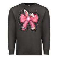 Smoke easter bunny pencil bow Premium Sweatshirt - CowhideDigitalArt