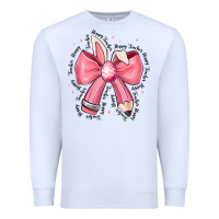 White easter bunny pencil bow Premium Sweatshirt - CowhideDigitalArt
