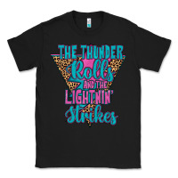 Black THE THUNDER ROLLS AND THE LIGHTNIN’ STRİKES Classic Tee - JahusDesignShop