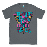Charcoal Heather THE THUNDER ROLLS AND THE LIGHTNIN’ STRİKES Classic Tee - JahusDesignShop