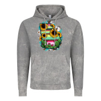 Georgia Map Sunflower Cactus Serape Vintage Hoodie | Teevron