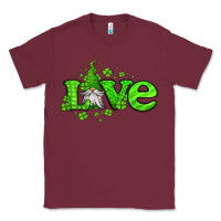 Burgundy love st patricks gnome Classic Tee - Jasminsmagicworld