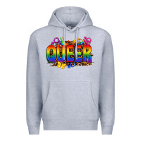 Heather Grey queer Premium Hoodie - FaDigitalArtStudio