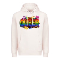 Pale Pink queer Premium Hoodie - FaDigitalArtStudio