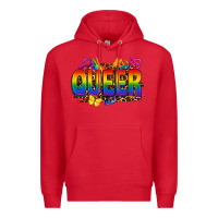 Red queer Premium Hoodie - FaDigitalArtStudio