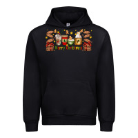 Black Christmas coffee cups Urban Hoodie - Artiststas