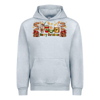 Heather Grey Christmas coffee cups Urban Hoodie - Artiststas