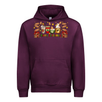 Mauve Wine Christmas coffee cups Urban Hoodie - Artiststas