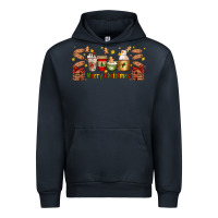 Navy Christmas coffee cups Urban Hoodie - Artiststas