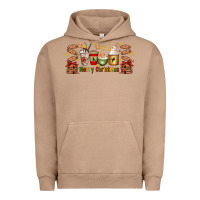 Pigment Burro Christmas coffee cups Urban Hoodie - Artiststas