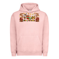 Pigment Salmon Christmas coffee cups Urban Hoodie - Artiststas