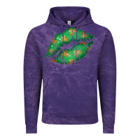 Cloud Purple St. Patricks Day Green Lips Vintage Hoodie - Bettercallsaul