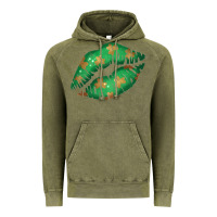 Vintage Olive St. Patricks Day Green Lips Vintage Hoodie - Bettercallsaul