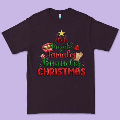 Atole Pozole Mexican Christmas Premium Tee Designed By Maliassmallbusiness
