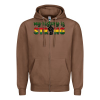 Chestnut My history is strong Zipper Hoodie - FaDigitalArtStudio