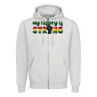 My History Is Strong Zipper Hoodie | Teevron
