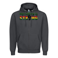 Smoke My history is strong Zipper Hoodie - FaDigitalArtStudio