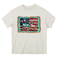 Cream flag cactus horseshoe Heavy Core Tee - AdoDesignShop